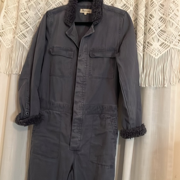 Madewell Sherpa Collar Jumpsuit size Medium - Picture 8 of 8